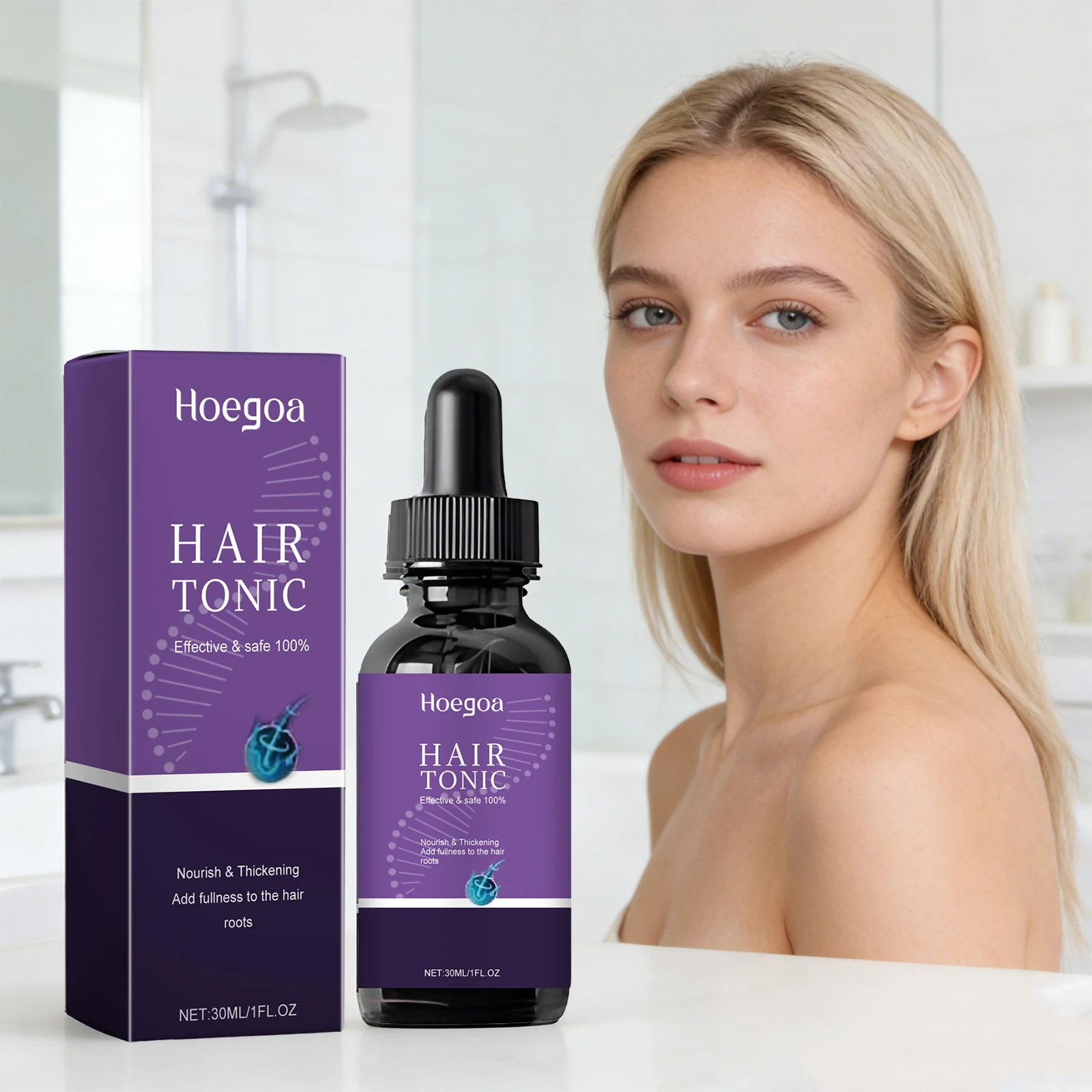 

Hair Thicker Serum Strengthen Hair Roots Repair Damaged Hair Anti-Frizz Nourishing Soothing Scalp Smooth Volumizing Hair Serum