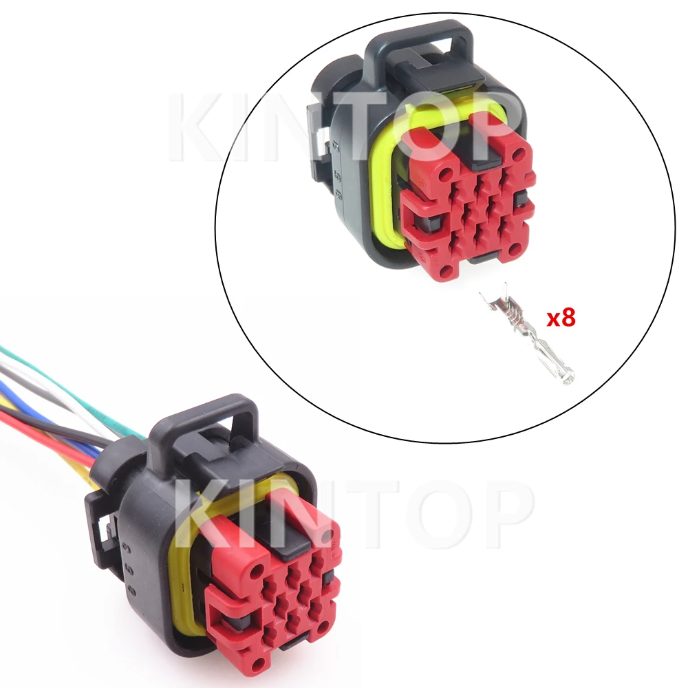 1 Set 8 Pins 776286-1 Auto Waterproof Wire Socket AC Assembly Automobile New Energy Controller ECU Connector 770520-1