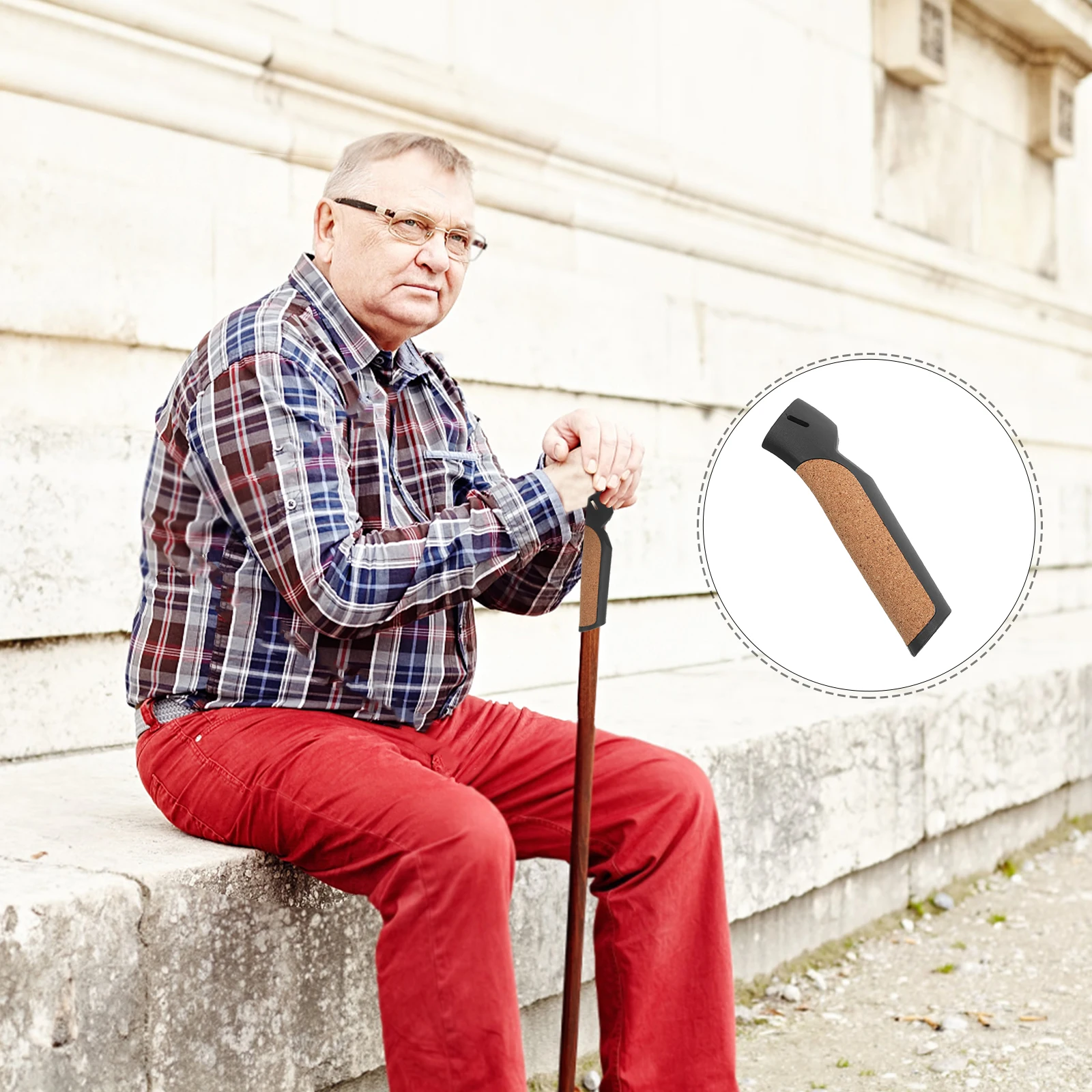 

Cork Trekking Pole Handle 16 Tube Softwood Universal Adapter Hiking Skiing Camping Picnicking Outdoor Lightweight Durable