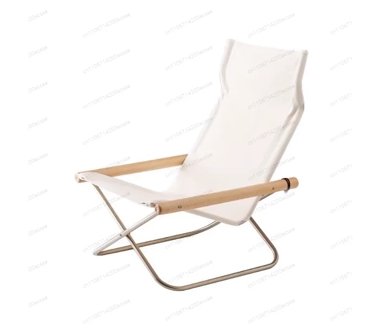 Simple Canvas Sofa Recliner  Balcony Household Lazy Outdoor Leisure Beach Chair Folding Chair