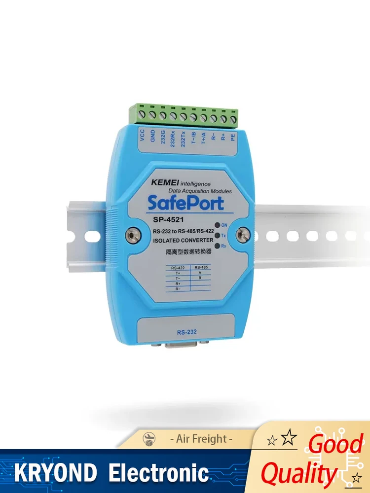 Active Isolation RS232 to RS485 to RS422 Bidirectional Converter Lightning Protection Industrial Grade Serial Port Module