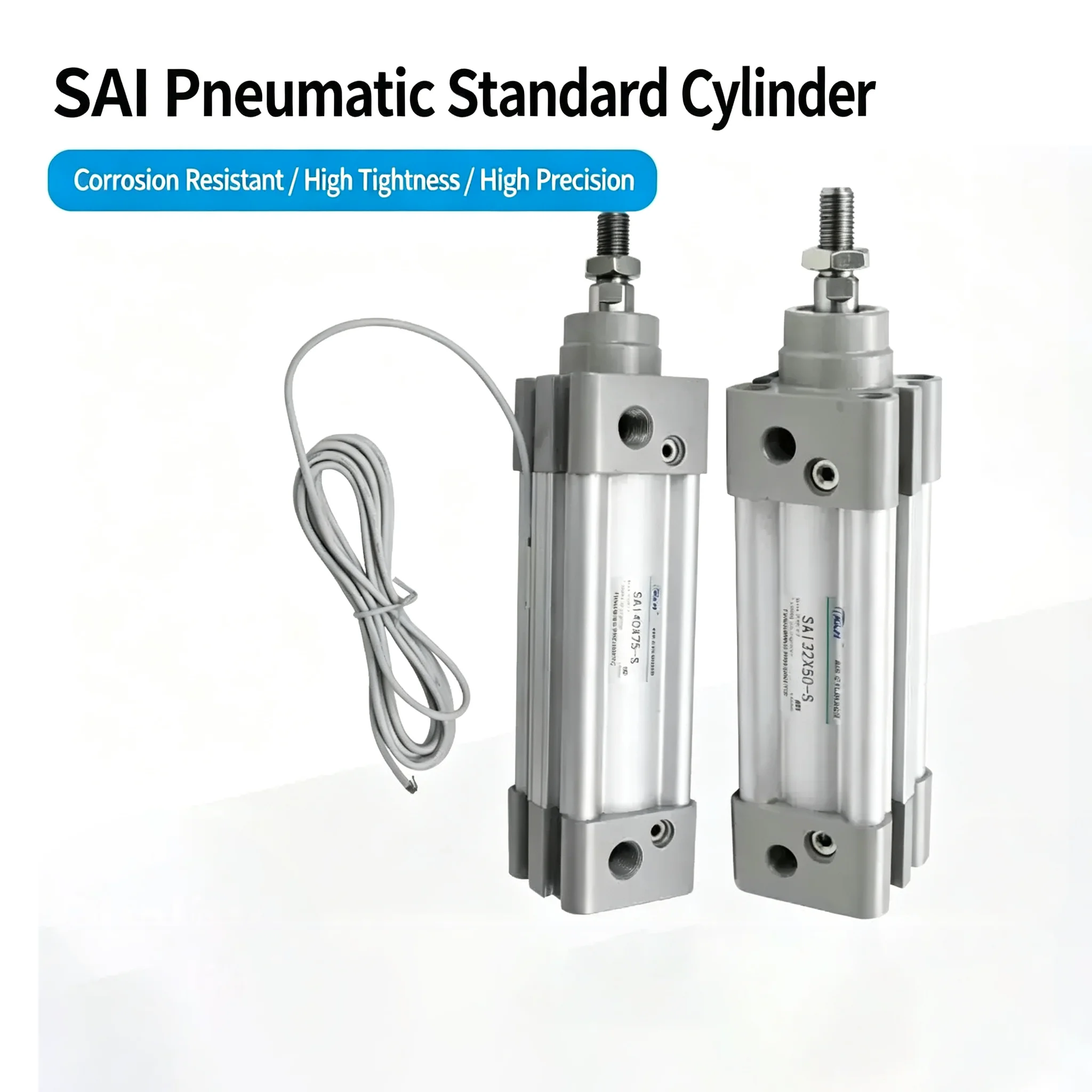 Airtac Type SAI Series Pneumatic standard cylinder SAI32 40 50 63 80 Single-axis high-thrust standard magnetic type