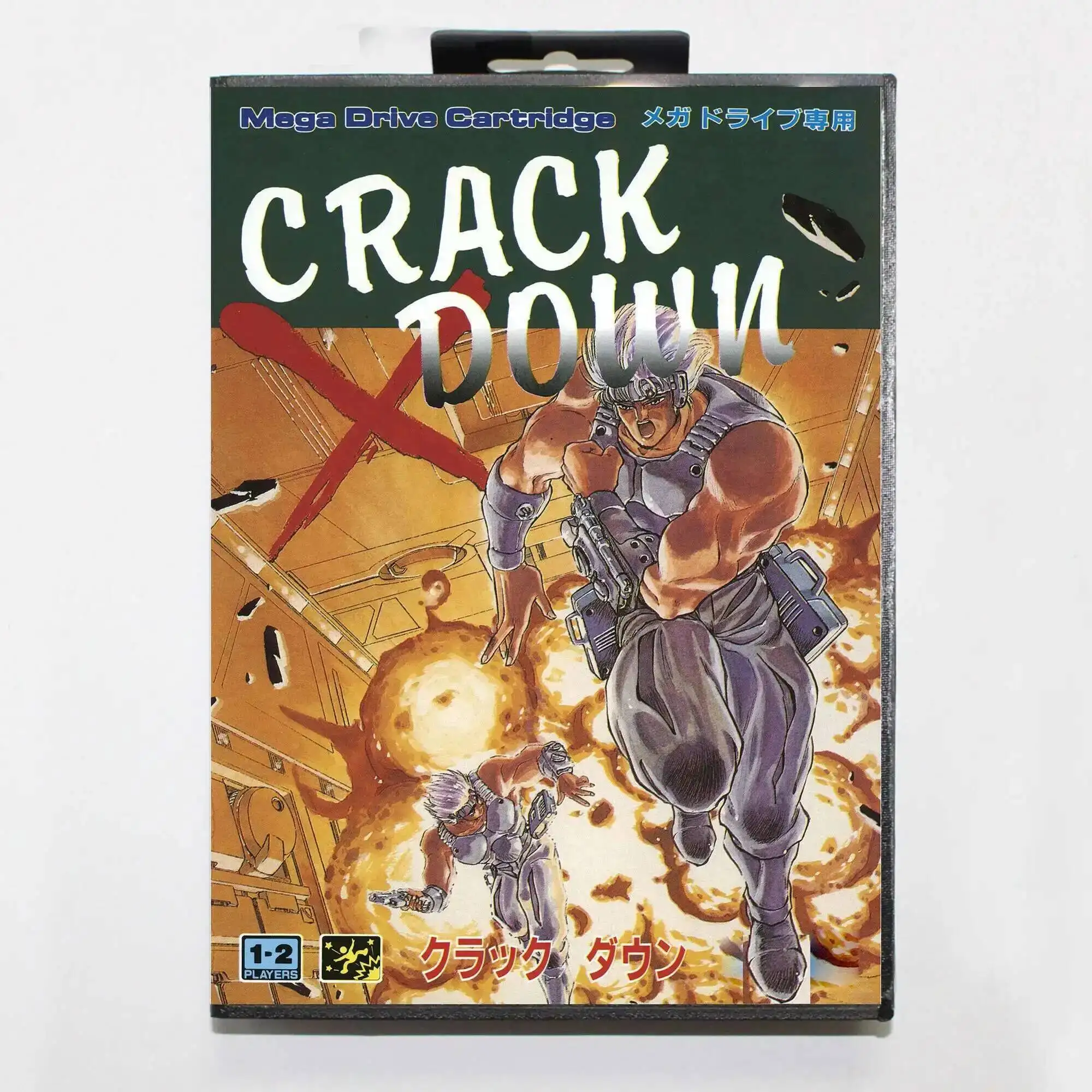 

Hot Sale Crack Down Game Card With JP Box 16bit MD Cart For Sega Mega Drive/Genesis System