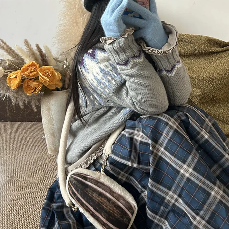 창의적이고 귀여운 털복숭이 거대 씨앗 크로스백 가을 겨울 따뜻한 패션 숄더 디자인 독특한 캐주얼 핸드백 여성용 사랑스러운 신상품