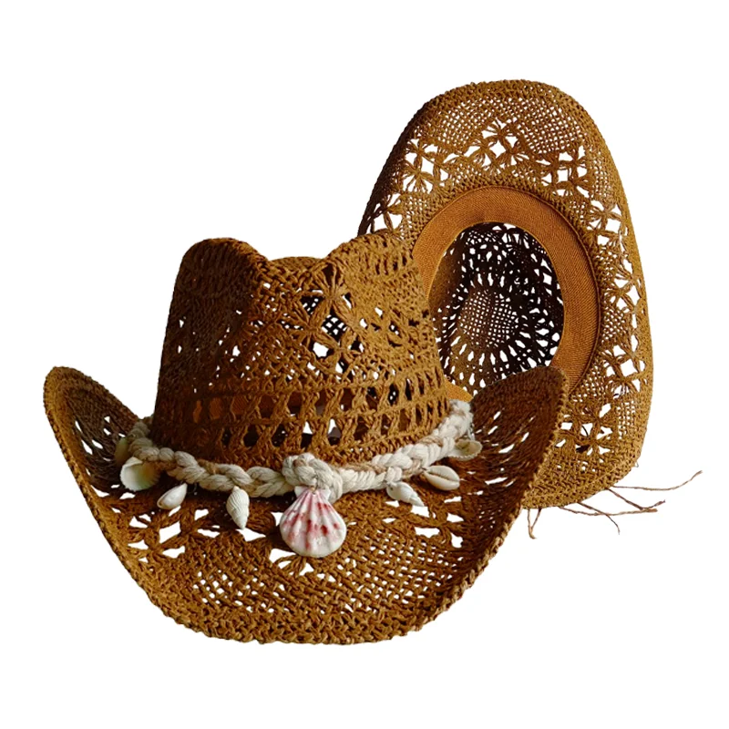 Thickened Hat 2026 Cowboy Hat for Women Men Classic Vintage Hollow Out Unisex Curled Wide Brim Sun Hat Fishing Hat кепка