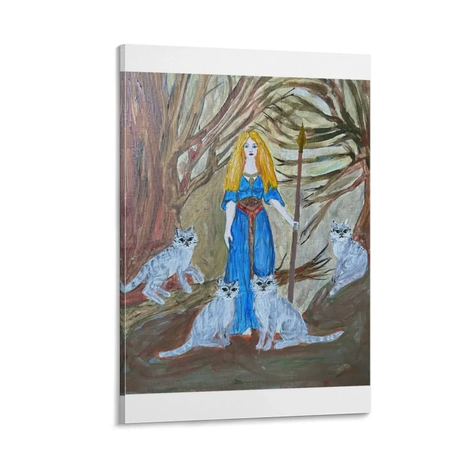 

Freya, Norse Goddess Canvas Painting room decors aesthetic anime room decor posters anime