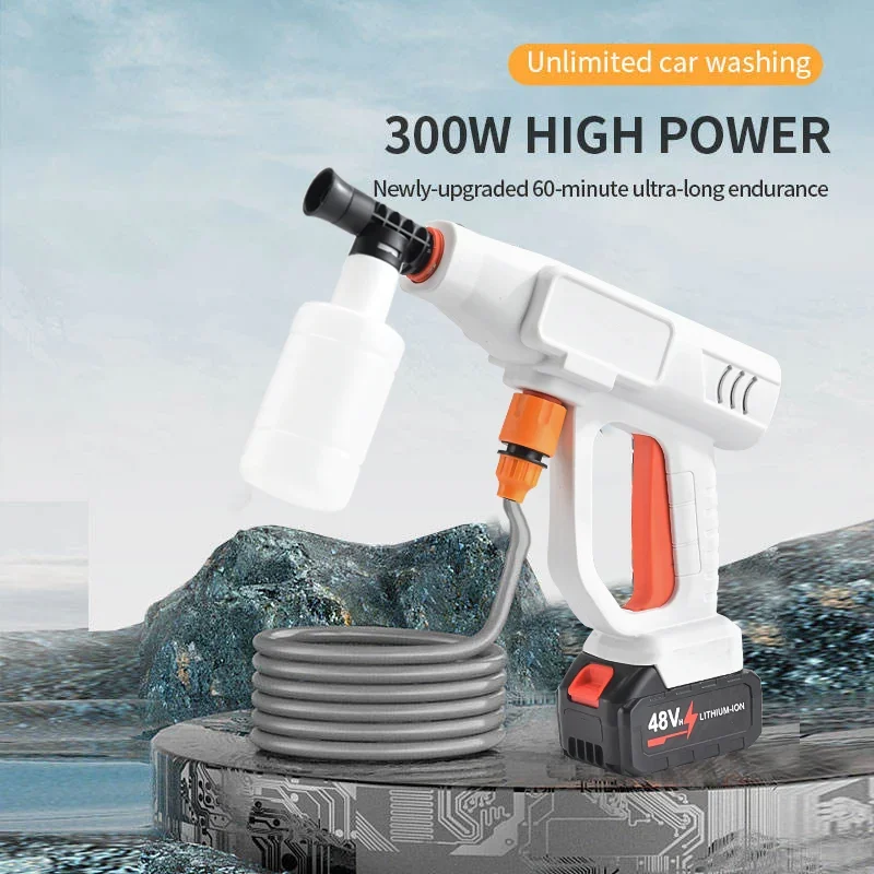 

---Wholesale Rechargeable Car Washer Portable Lithium Battery 12V 24V 48V 96V Car Washer High Pressure Car Wash Gun Equipment