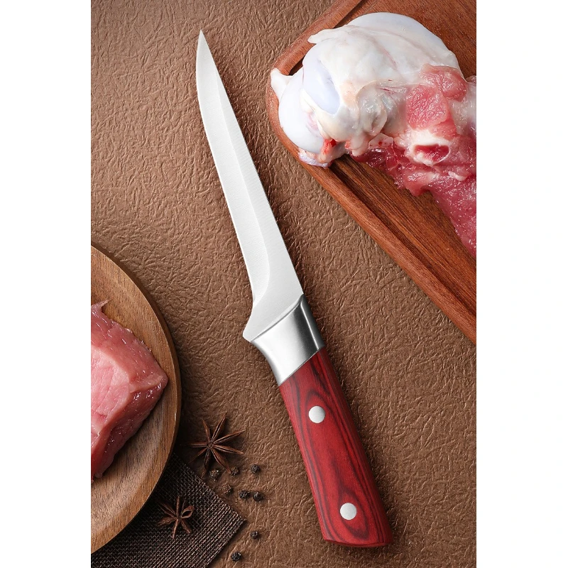 Hand-Forged Kitchen Boning Knife Butchers' Knife Professional Cleaver Slicing Knife Household Cutting Knife Meat Cutter Kitchen image 3