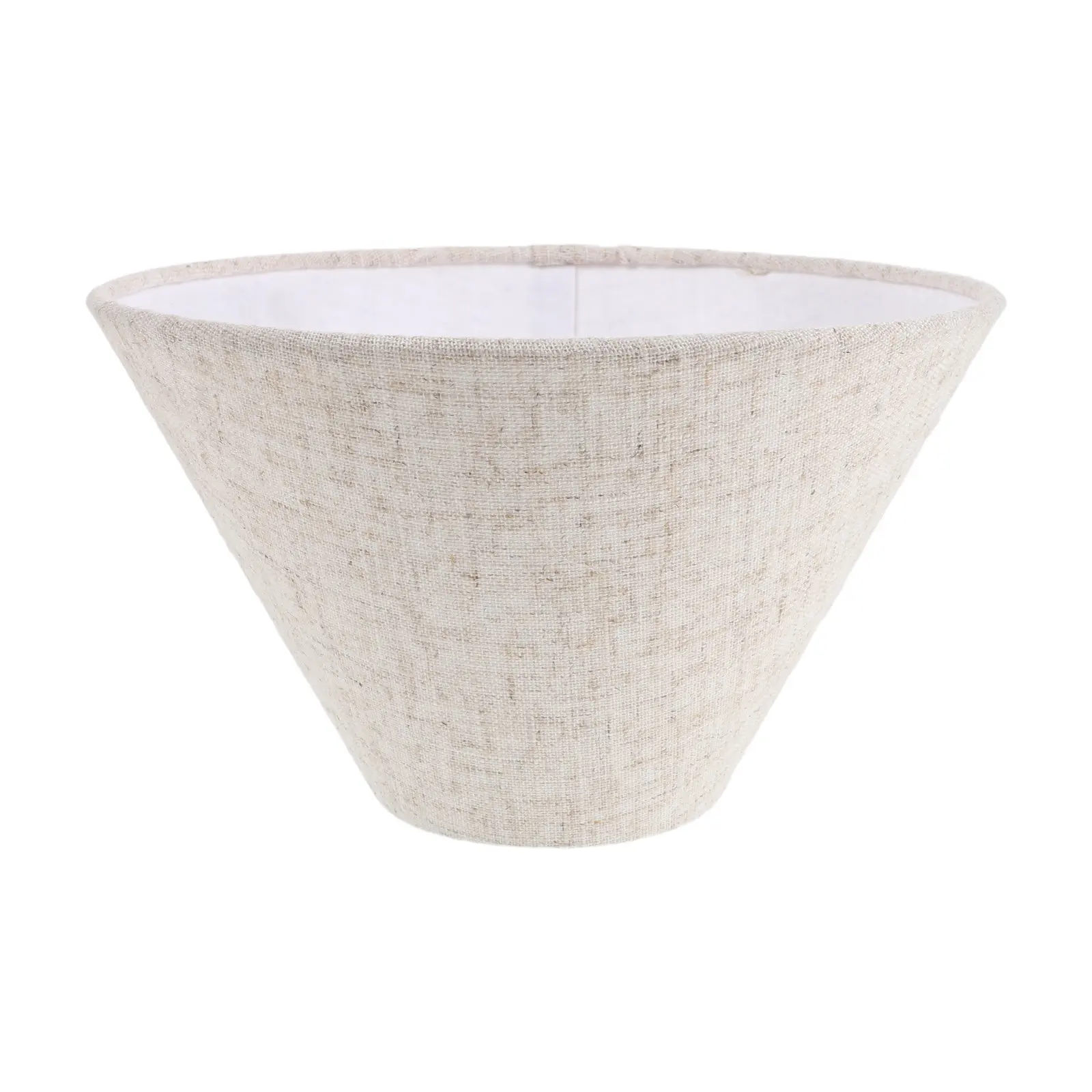 Beige Fabric Lampshade for Desk Lamp Modern Cloth Table Light Cover Bedroom Living Room Night Reading Light Shade