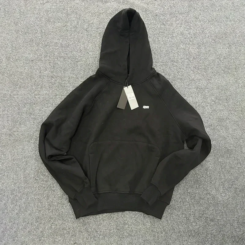 6PM Drill Hip-hop Jacket Embroidered Men's Hooded Sweatshirt Letters Plus Velvet Pullover Long Trendy Sports Suit Sweatpants