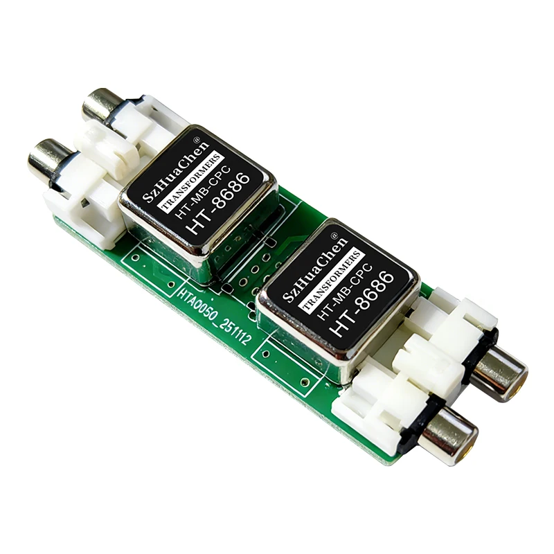 1PC RCA Audio Current Noise Isolator, Bottom Noise Reduction Common Ground Pass Filter for Car Audio Sound System