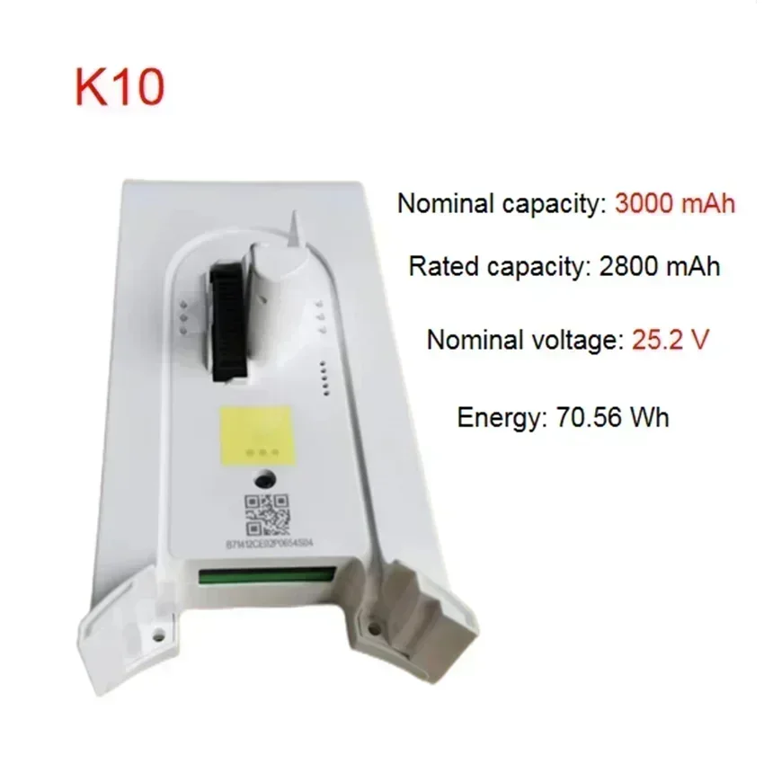 Substituição do pacote de bateria para xiaomi mijia 1c e k10 aspirador sem fio bateria de íon de lítio acessórios peças