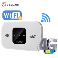 TIANJIE 4G Mobile WiFi 2100/3000mAh Safe Battery Mifi LTE Wireless WiFi Hotspot Global Band Support Portable Modem