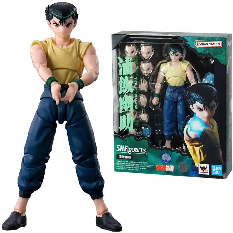 In Stock Original BANDAI SPIRITS S.H.Figuarts SHF Urameshi Yusuke 14.5CM Anime Figure Model Collectible Action Toys Gifts