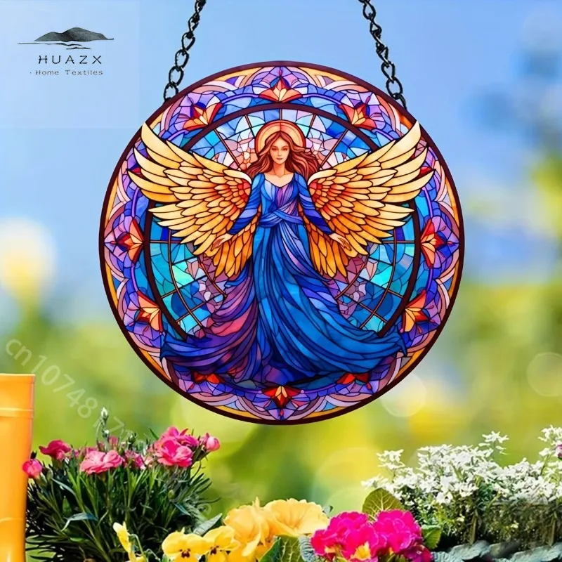 Glass Pattern Beautiful Fairy Suncatchers Stained Window Hangings Suncatcher Home Decoration Housewarming Gifts Sun Trap