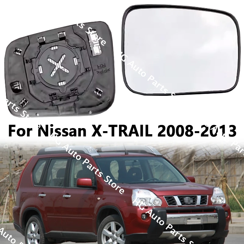 

For Nissan X-TRAIL 2008-2013 Outer Door Rearview Side Mirror Glass Lens With Heating 96365-JE00A 96366-JE00A