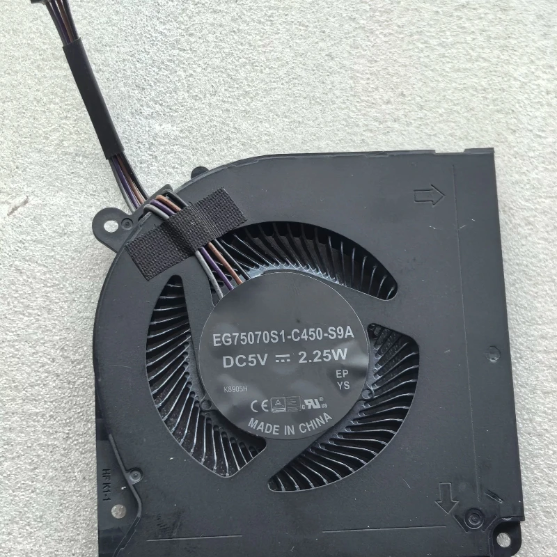 B=For Original  CPU Cooling Fan  EG75070S1-C450-S9A  DC5V 4Pin THER7GK5C6-1421 GK5CN61 Fan Laptop Radiator