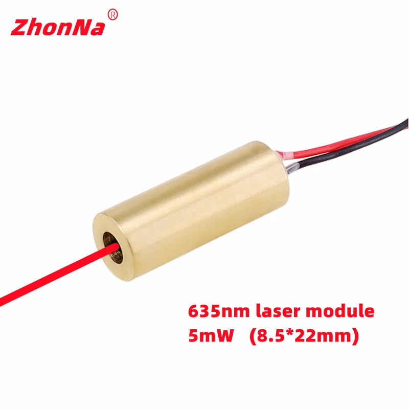 635nm 5mW Laser Modul Rot Licht Einzigen Punkt Optik Locator Mit Dem Ziel Glas Objektiv Installation Zubehör Eingang Spannung 3-5 V