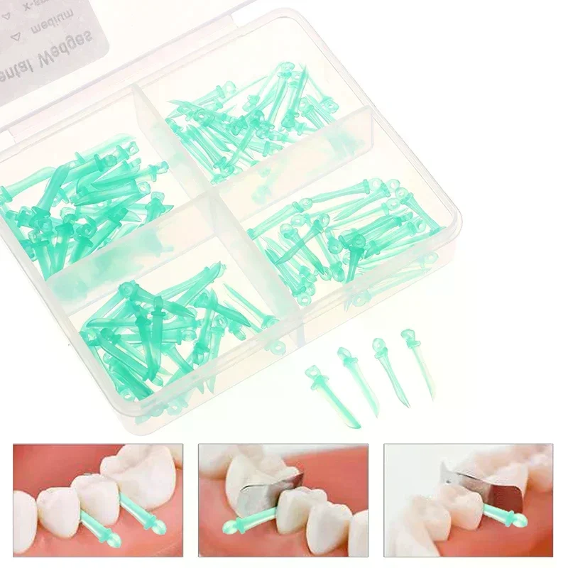 

120Pcs Disposable Dental Light Curing Interdental Wedge Autoclave Oral Care Materials Multi-Spec