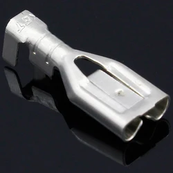 50PCS 6.3mm 6.3 Crimp Terminal Male Female Spade Connector Crimping terminals