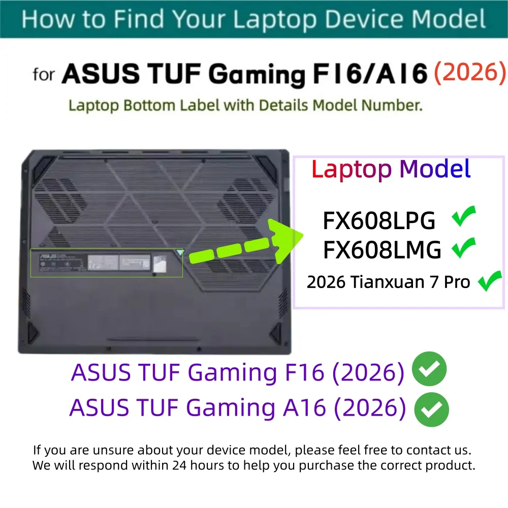 Matte Hard Laptop Case for 2026 ASUS TUF Gaming F16 A16 FX608LPG FX608LMG Anti-Scratch Protective Cover for Tianxuan 7 Pro 2026
