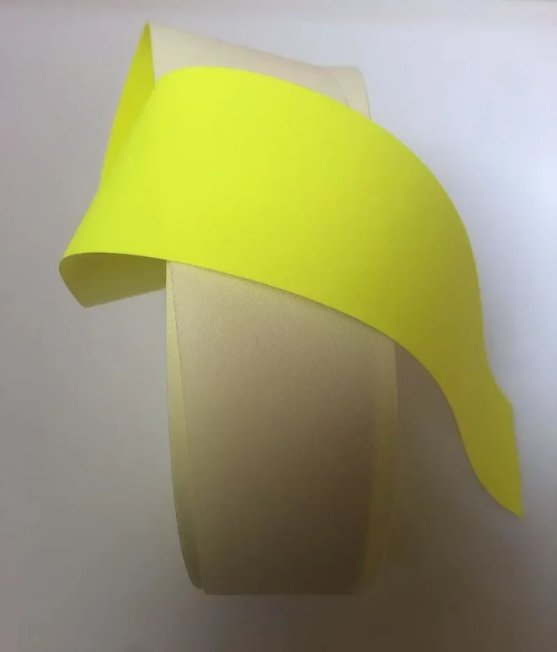 Tissu 100% coton réfléchissant, ignifuge, jaune haute visibilité pour sacs, chaussures et vêtements