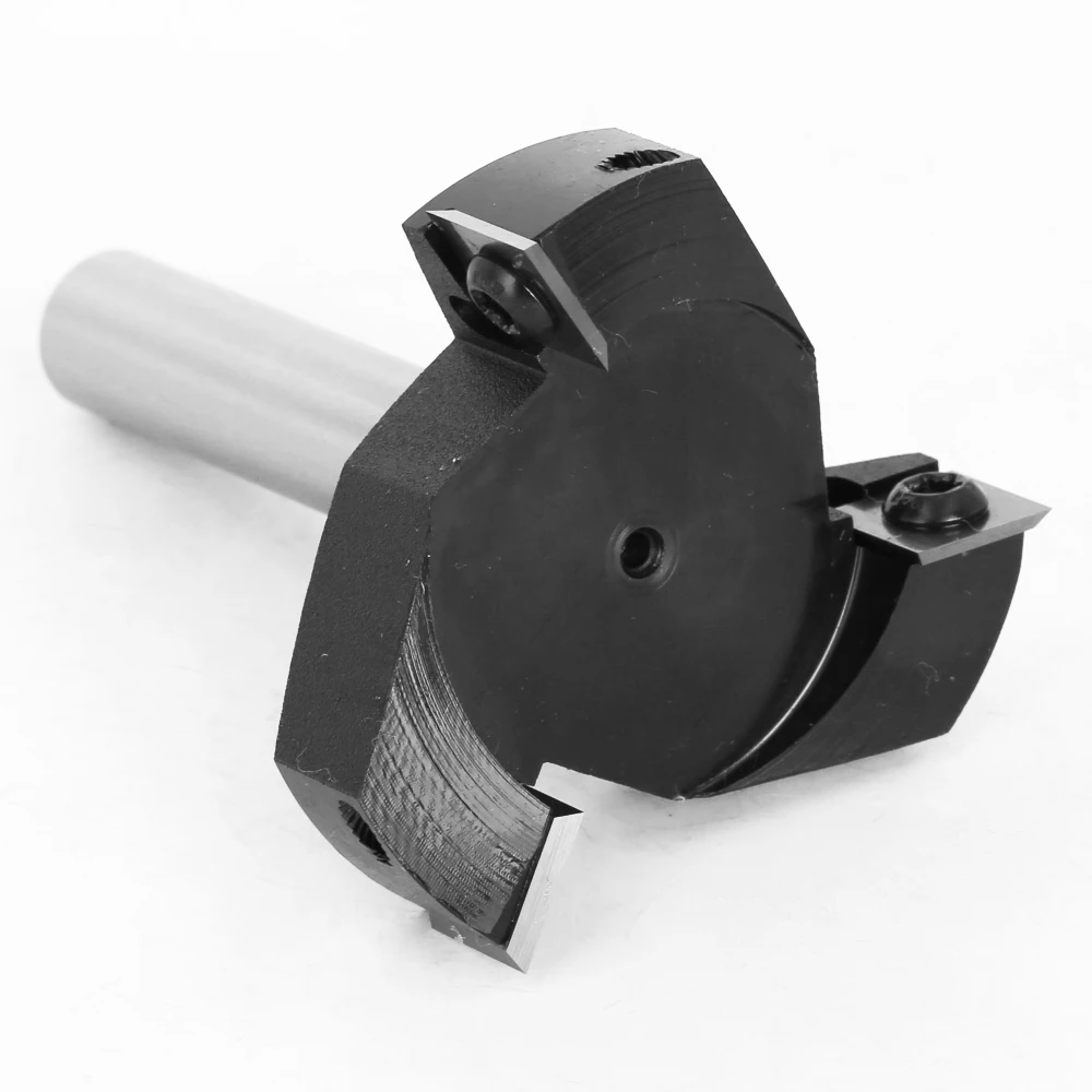 12 مللي متر 1/2 "عرقوب استبدال شفرة التخطيط بت الوجه نهاية قاطعة المطحنة إدراج نمط Spoilboard CNC تصفية بت التوجيه للخشب