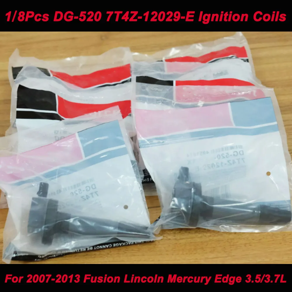 1/8 шт. DG520 DG-520 катушка зажигания 7T4Z-12029-E 7T4Z12029E для Mazda 2007-2013 Lincoln Mercury Edge 3,5/3.7L UF553 GN10237 UF595