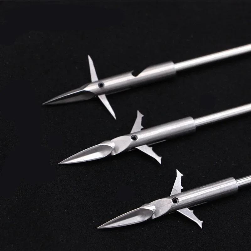 1pcs Stainless Steel Broadheads Arrowhead Catapult Dart Hunting Fishing Arrows