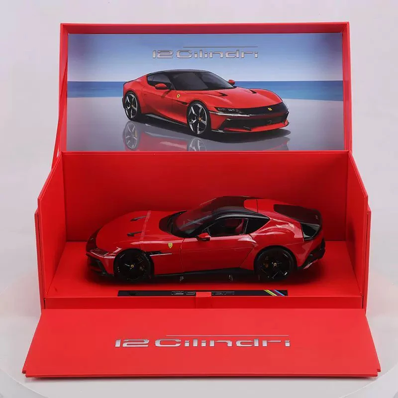 Bburago 1:18 Scale 12 Cilindri Full-Door Simulation Alloy Car Model For Collection Display & Holiday Gifts Toys