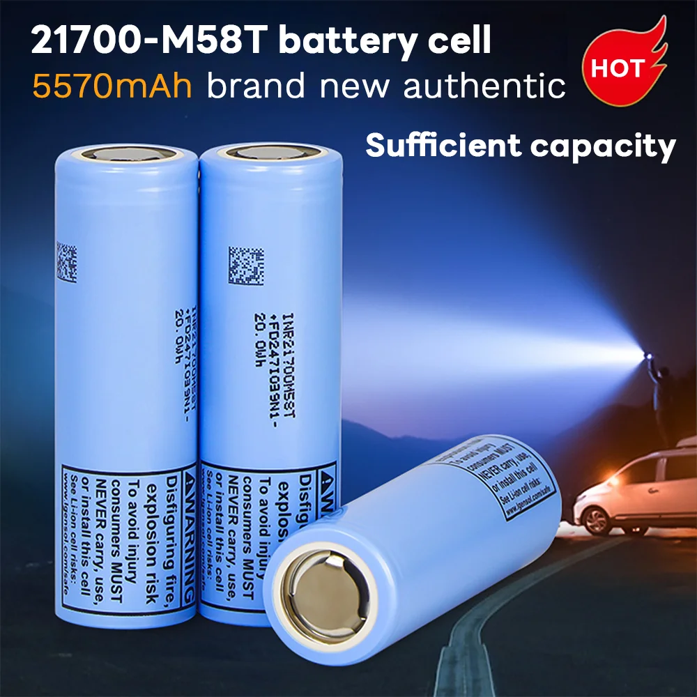 

Victpower Original Grade a INR21700-M58T 3.6V 5800mAh 21700 12.5a Batteries High Capacity Li Ion Battery for Drone Battery Pack