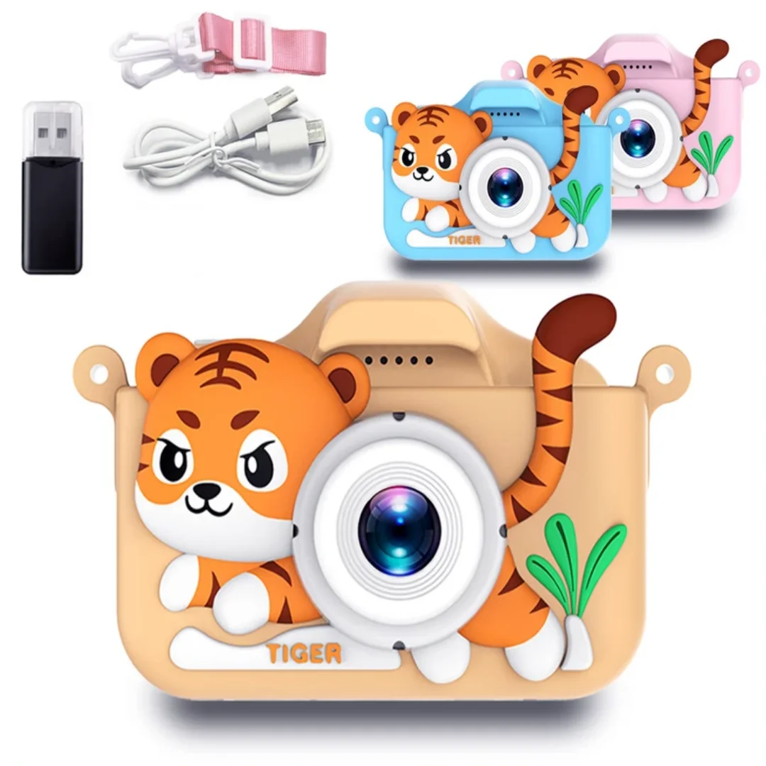 Traditional Korean Lifestyle - Kinder Mini Kamera Cartoon Tiger Spielzeug