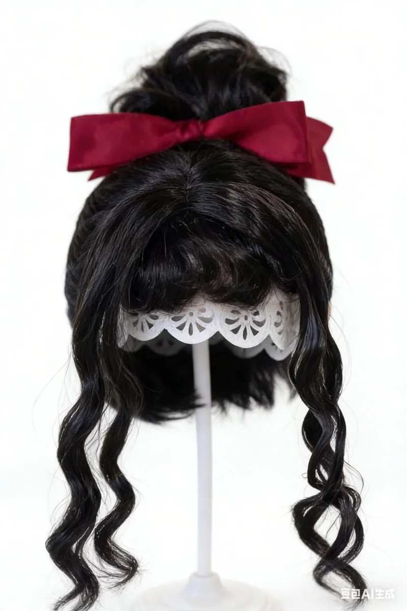 

Парик для куклы BJD, подходящий для кукол размера 1/3 и 1/4, из разноцветного мохера, для прически с высокими пышными прядями - аксессуары для кукол