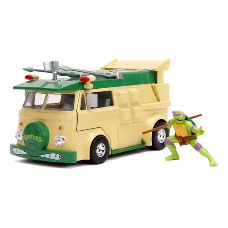 1:24 DONATELLO & PARTY WAGON High Simulation Diecast Car Metal Alloy Model Car Children's toys collection gifts