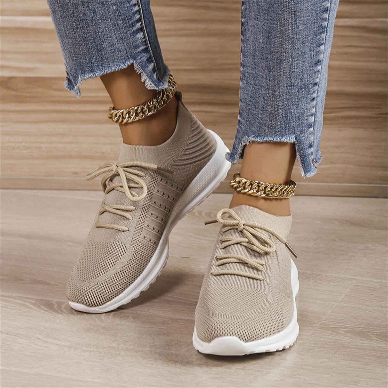 Women Mesh Breathable Shoes Slip on Flat Shoes Woman Tenis Ladies Casual Shoes Walking Footwear Sneakers Daily Vulcanize Shoes