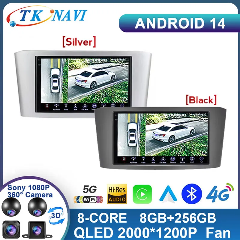 

Android 14 For Toyota Avensis 2008 2009 2010 2011 2012 2013 2014 2015 Car Stereo Radio Gps Player Carplay Auto WIFI DSP QLED BT