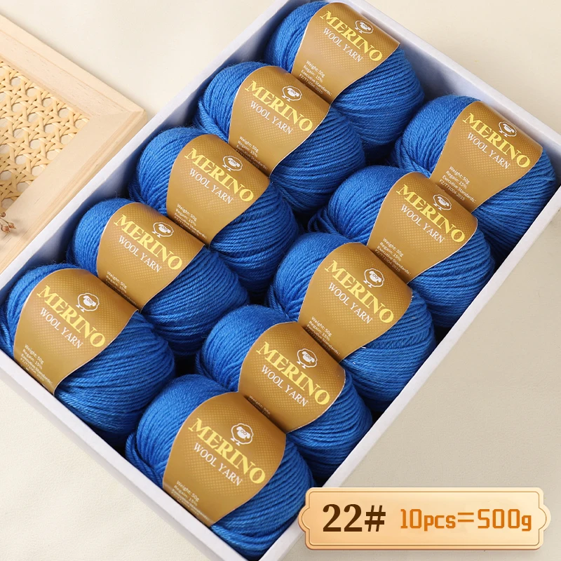 500 g hochwertiges, mittelfeines Alpaka-Wollgarn von 212, geeignet zum Stricken von Pullovern, Schals und Hüten, 10 Stränge/Packung