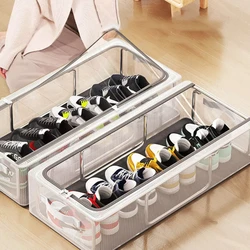 NBNB PVC Shoes Storage Bag Dustproof Waterproof Transparent Clothes Storage Box Under The Bed Large Capacity Shoes Storage Rack