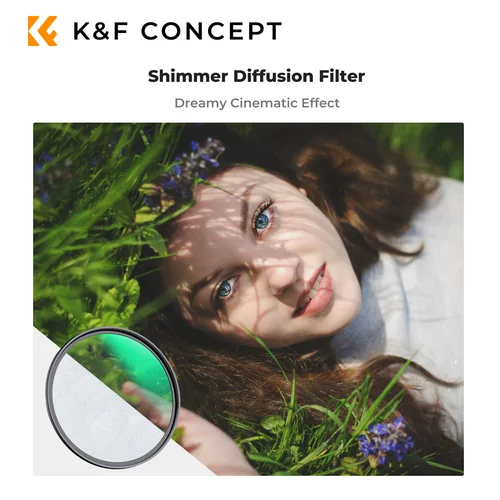K&F Concept Nano-C Filtro de difusión brillante Efecto cinematográfico de ensueño Creando resaltado suave y limpio Halo Multi-revestimientos 49 mm-82 mm