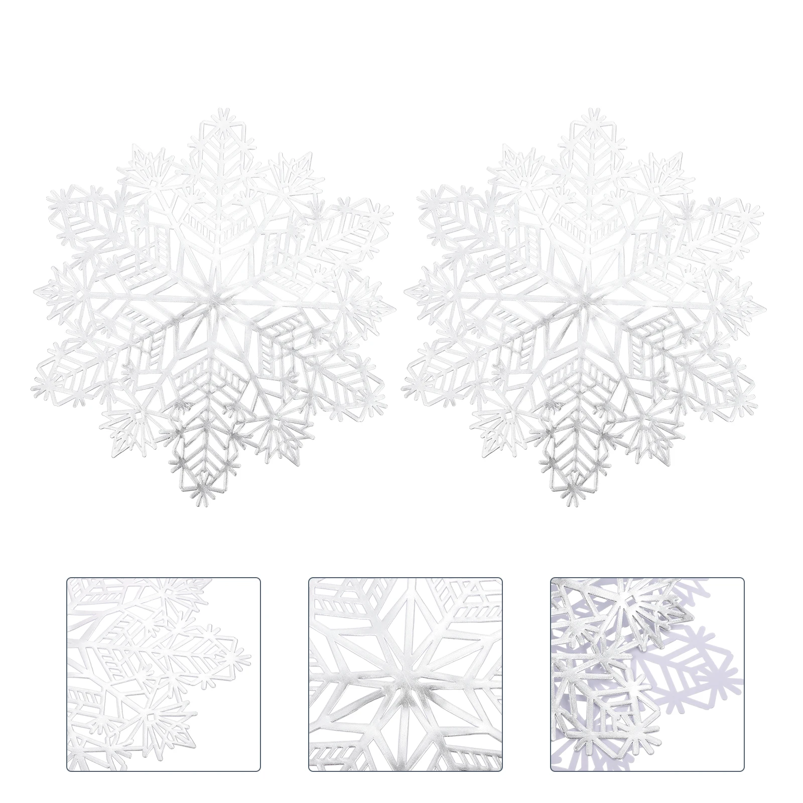 Christmas Snowflake Table Mat Holiday Mats Party Placemats Festive Printed Decorations