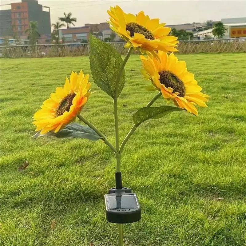 AT63-Solar Angel Lights With Sunflower Waterproof Outdoor Solar Lights For Christmas Yard Lights With Sunflower Durable