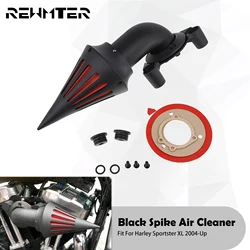 Motorcycle Spike Air Cleaner Intake Filter System Kits For Harley Sportster XL 72 48 883 1200 Iron Forty Eight Nightster 04-2024