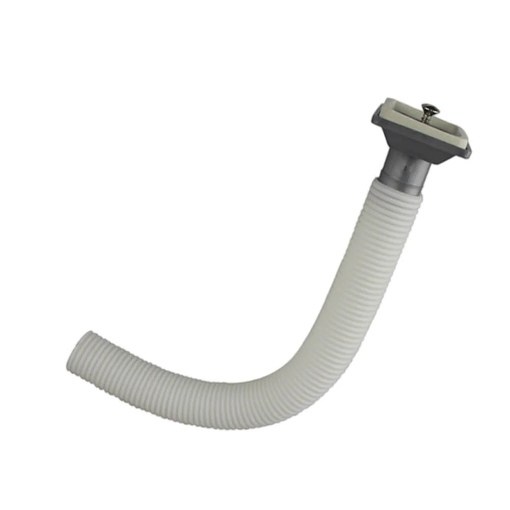 Upward Facing Rectangle Overflow Pipe Head Gray Color for Kitchen Sink Drain Compatibility with Various Drain Line Sizes