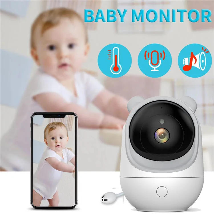 

4MP 1440P Tuya APP Crying Detection Alarm Monitor Temperature Detection PTZ Wireless Intercom Baby Camera Nanny Cam Babysitter