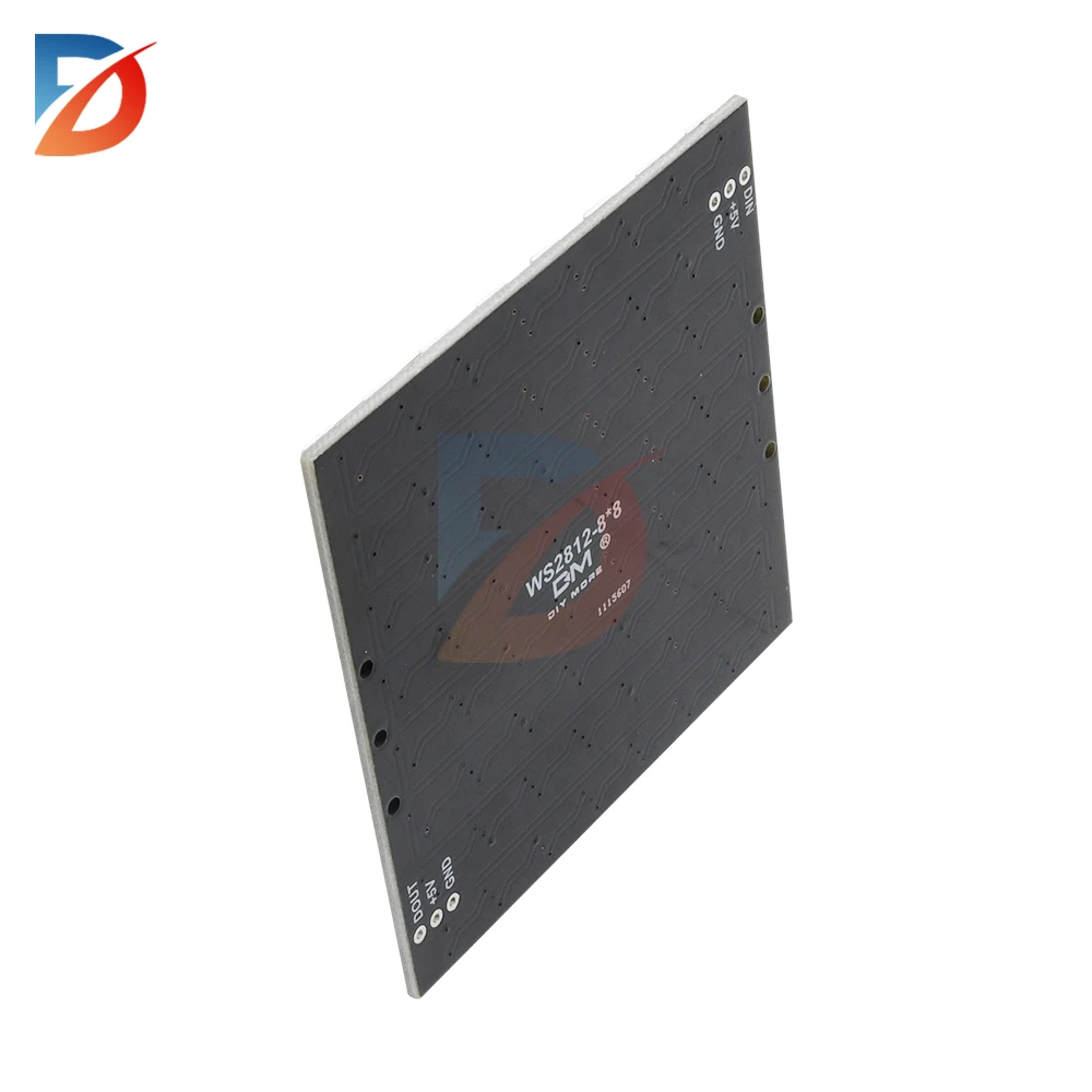 WS2812 LED 5050 RGB 8x8 Módulo de matriz LED de 64 bits