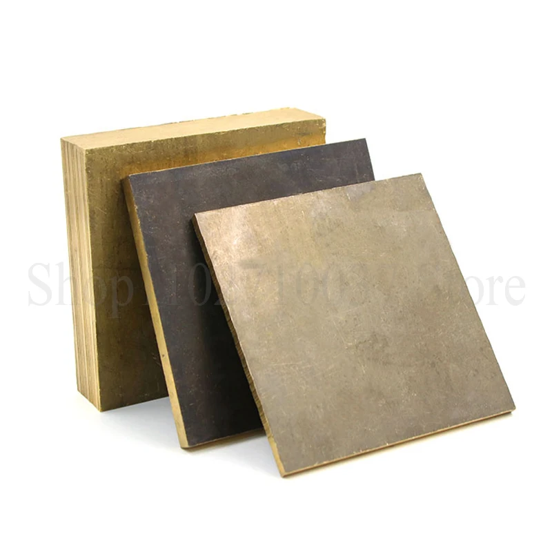 1PCS Square Aluminum Bronze Plate Thickness 6-40mm Aluminum Bronze Block ZCuAl03Sn09 Aluminum Bronze Sheet Processing Material