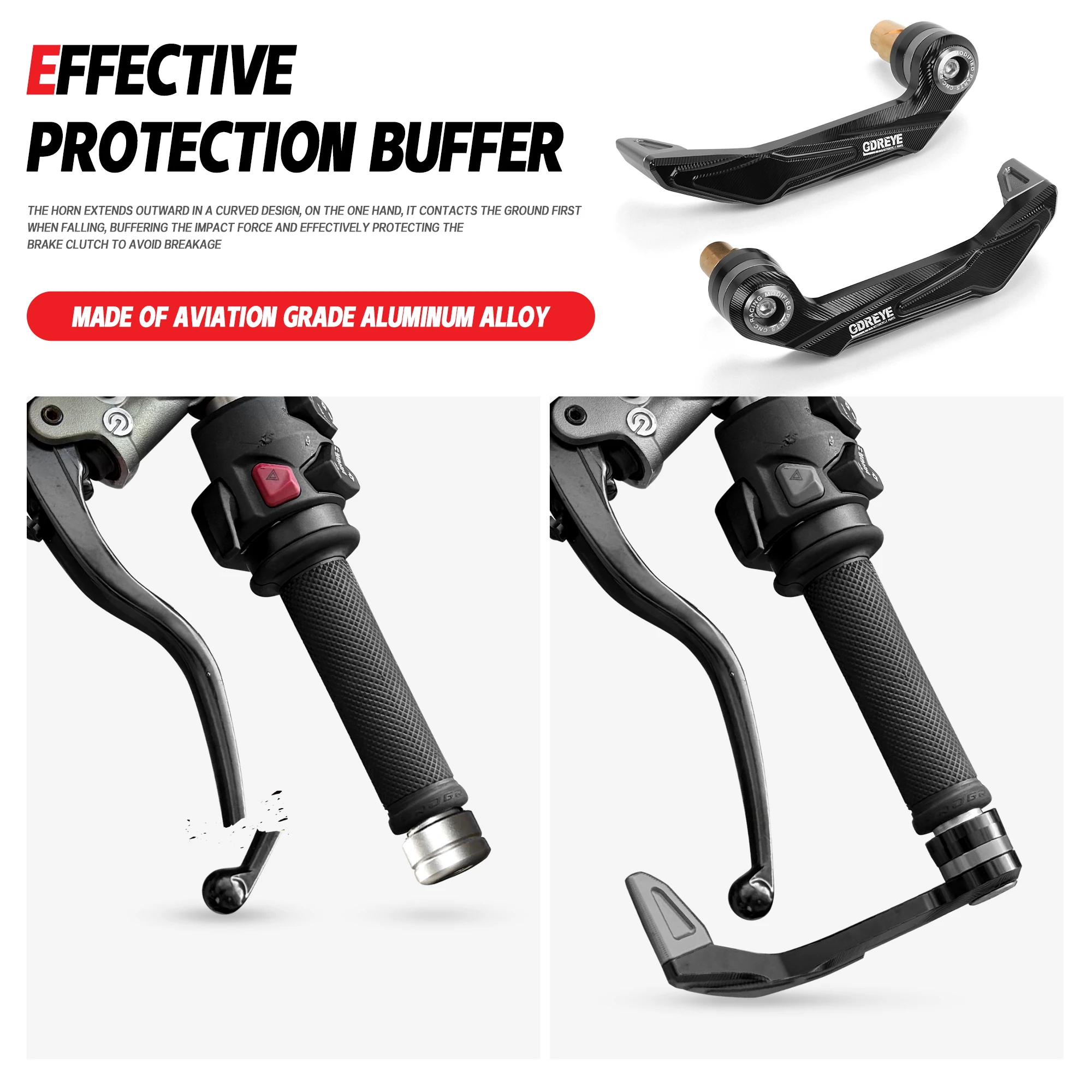 For CFMOTO 800NK 450 SR 250SR 800 NK Handlebar Guards Motorcycle 450SR Thick Aluminum Grips Guard Levers Guard Protector Set