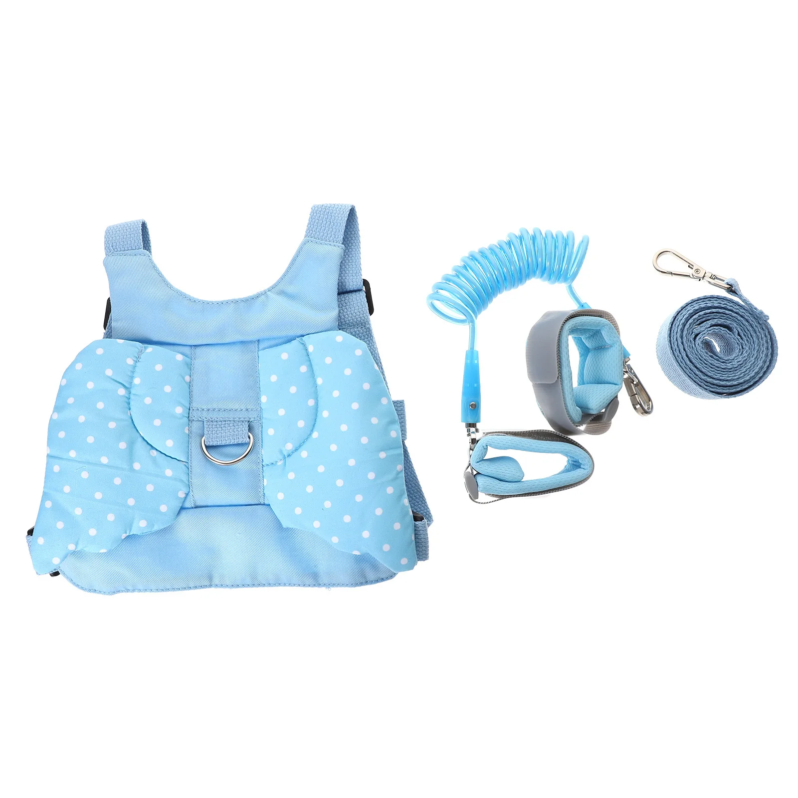 1 conjunto de coleira para crianças pequenas, cinta de segurança para caminhada, ajustável, confortável, anti-perda, ligação de pulso para crianças pequenas