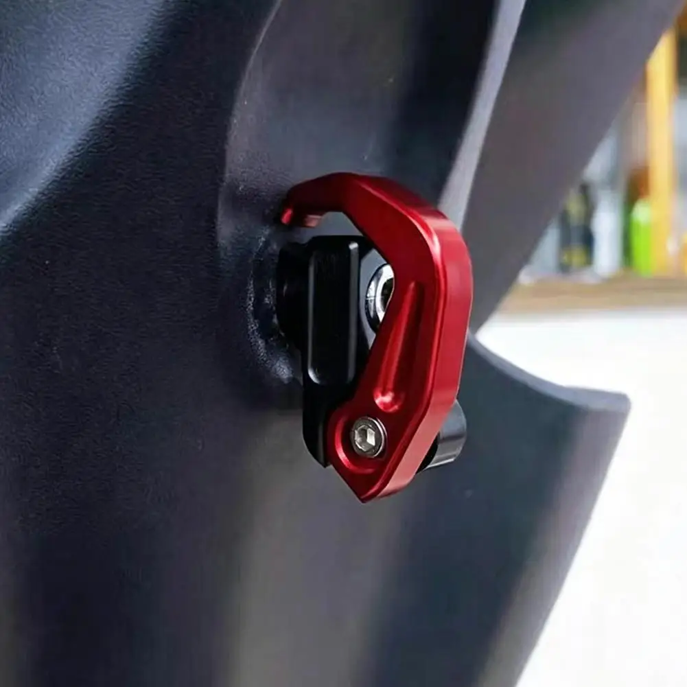 Motorcycle Front Hook Aluminum Alloy Folding Hanger Universal Scooter Side Mount Storage Hook For Helmets Bags