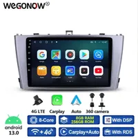 360 Panoramic Camera 8G+256G 8Core Android 11.0 Car DVD Player GPS Map WIFI Bluetooth 5.0 RDS Radio For Toyota Avensis 2008-2015